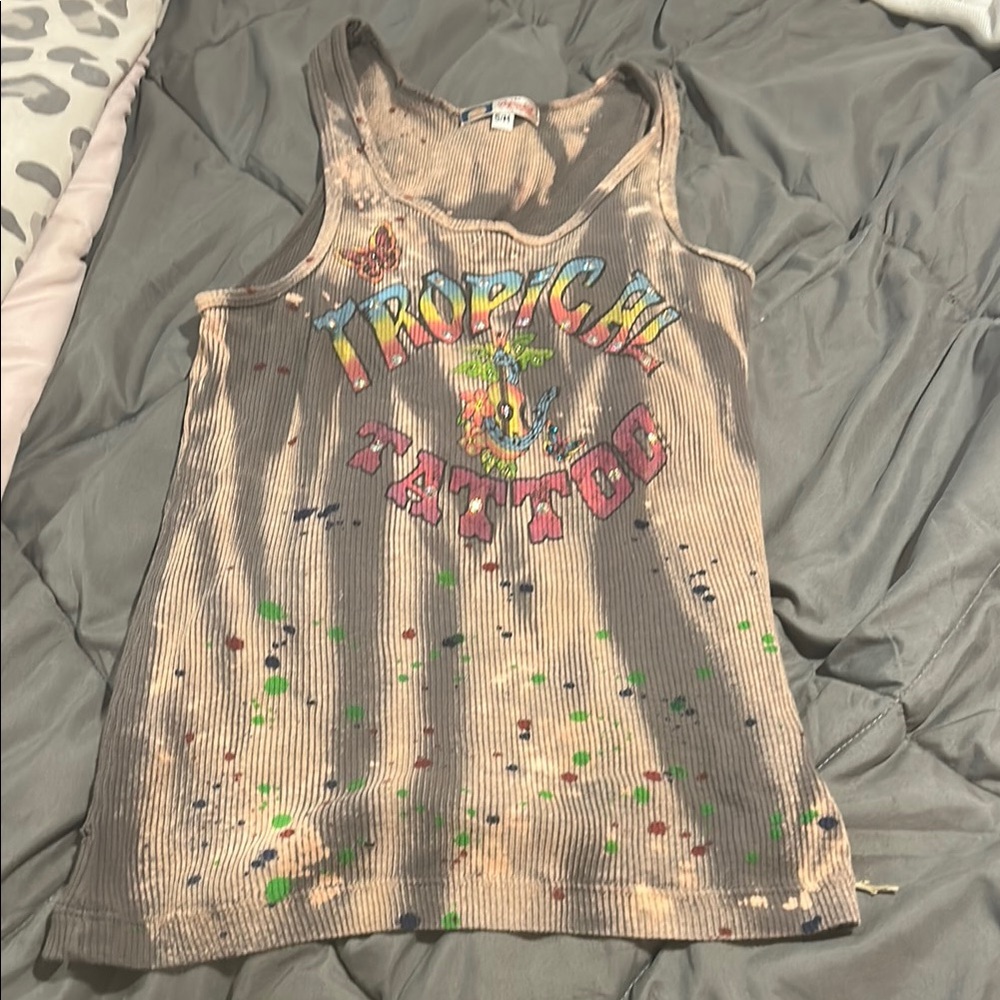Tropical Attitude Kids Tank Top - Multicolor